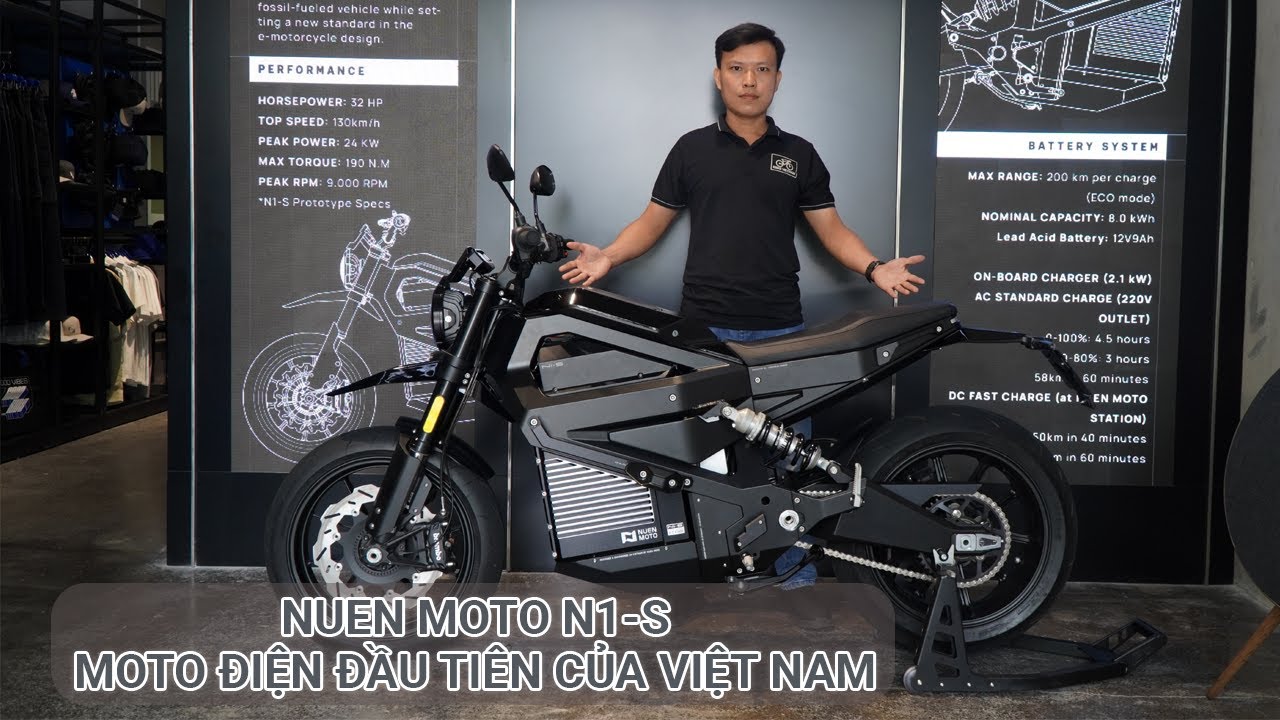 Nuen Moto N1-S | Moto Điện Đầu Tiên Của Việt Nam
