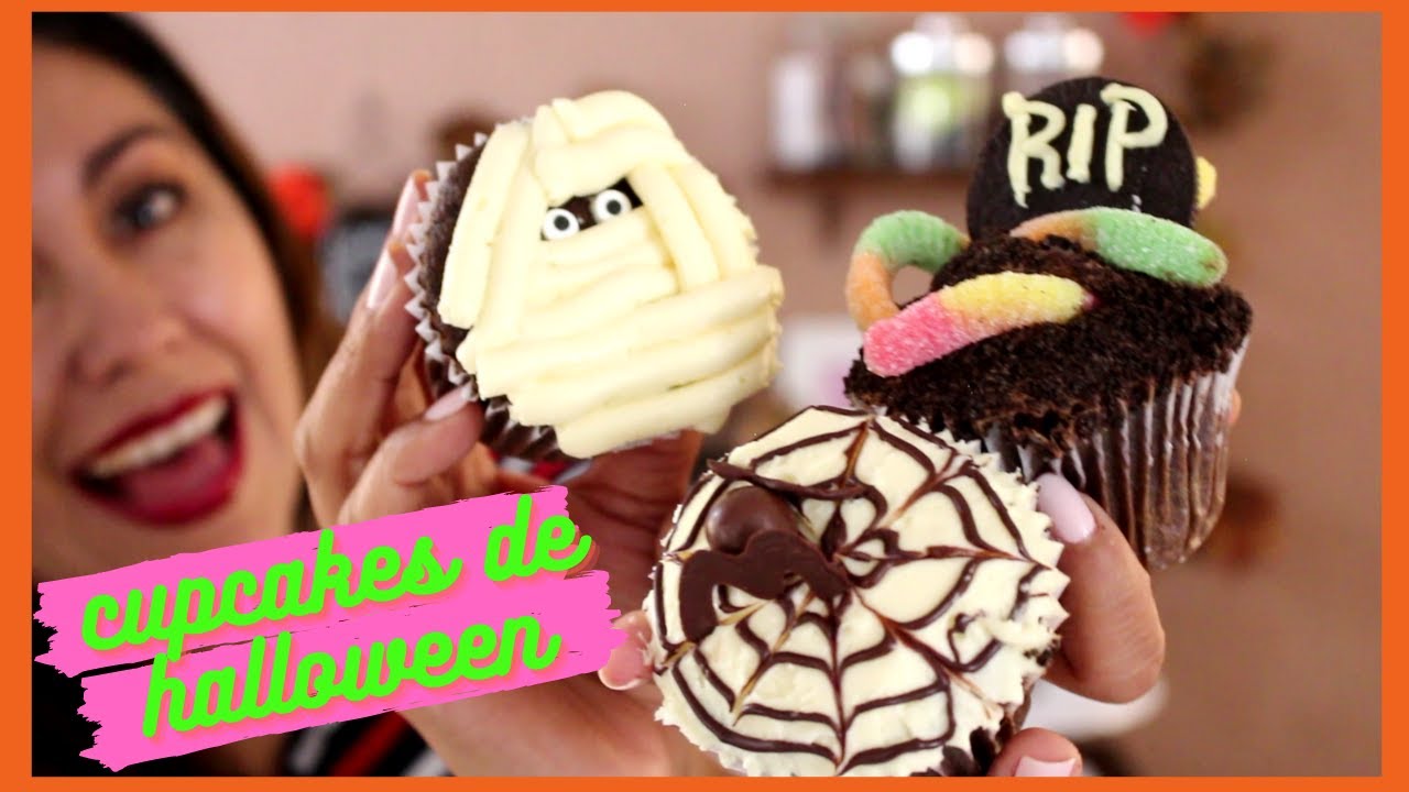 CUPCAKES DE HALLOWEEN!! SÚPER FACILES