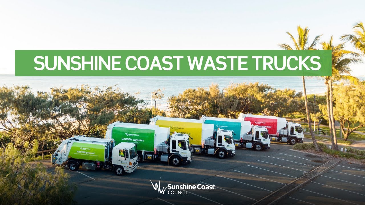 Sunshine Coast Council's new waste collection vehicles