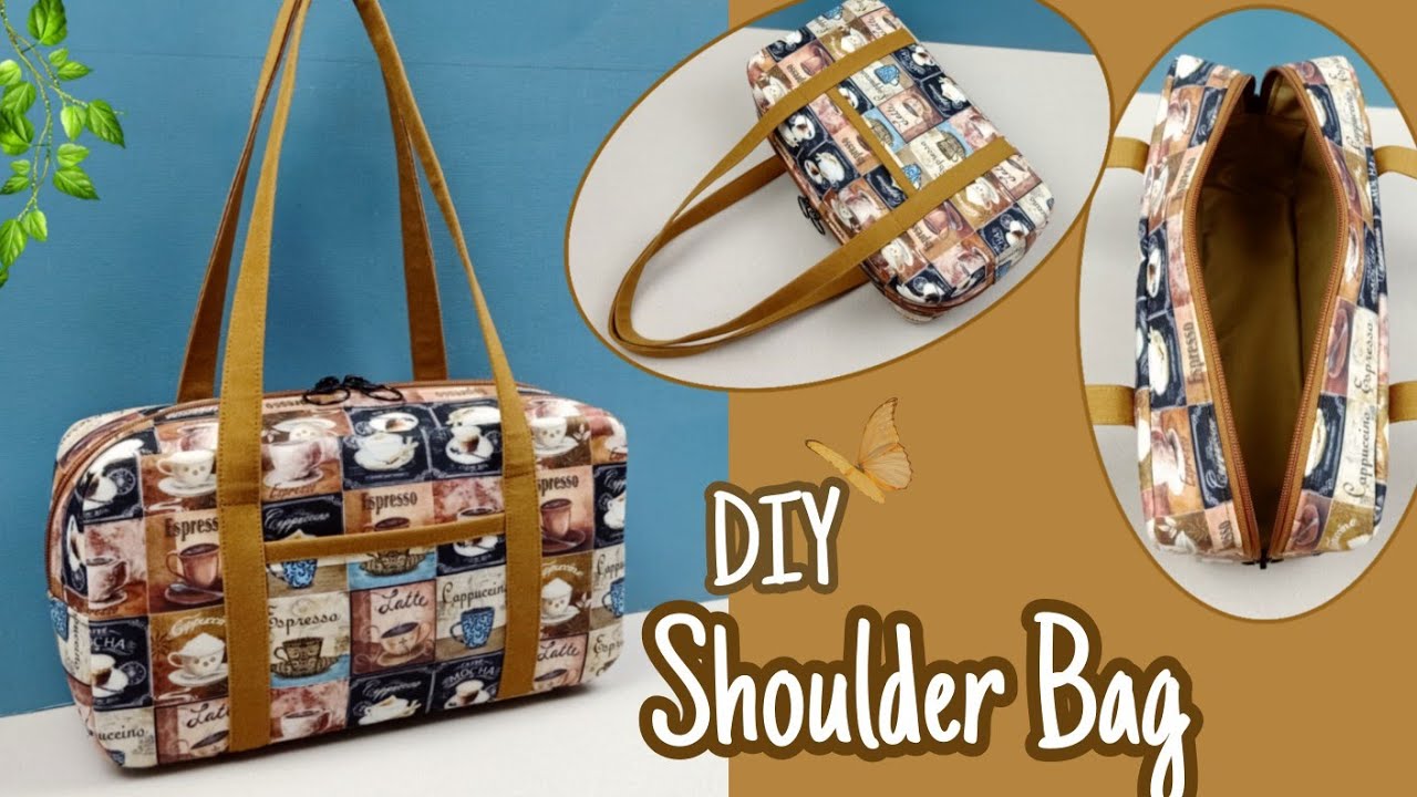 DIY Cara Membuat Tas/Shoulder Bag/Tote Bag/Tutorial & Pattern
