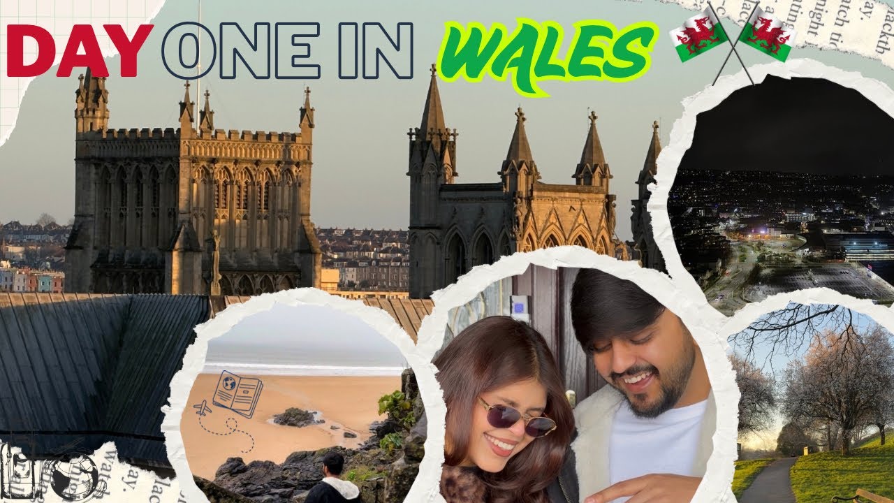 DAY ONE VLOG, TRAVEL IN WALES 🏴󠁧󠁢󠁷󠁬󠁳󠁿 | UNITED KINGDOM 👀😲😍