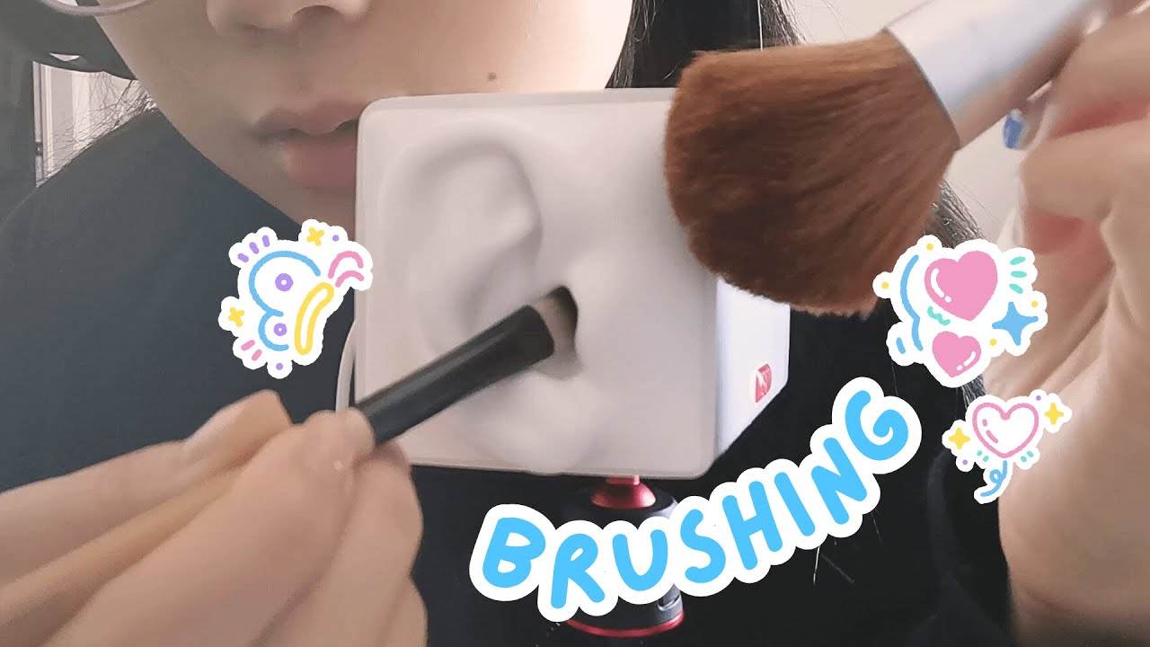 asmr | swish swish i brush your ears