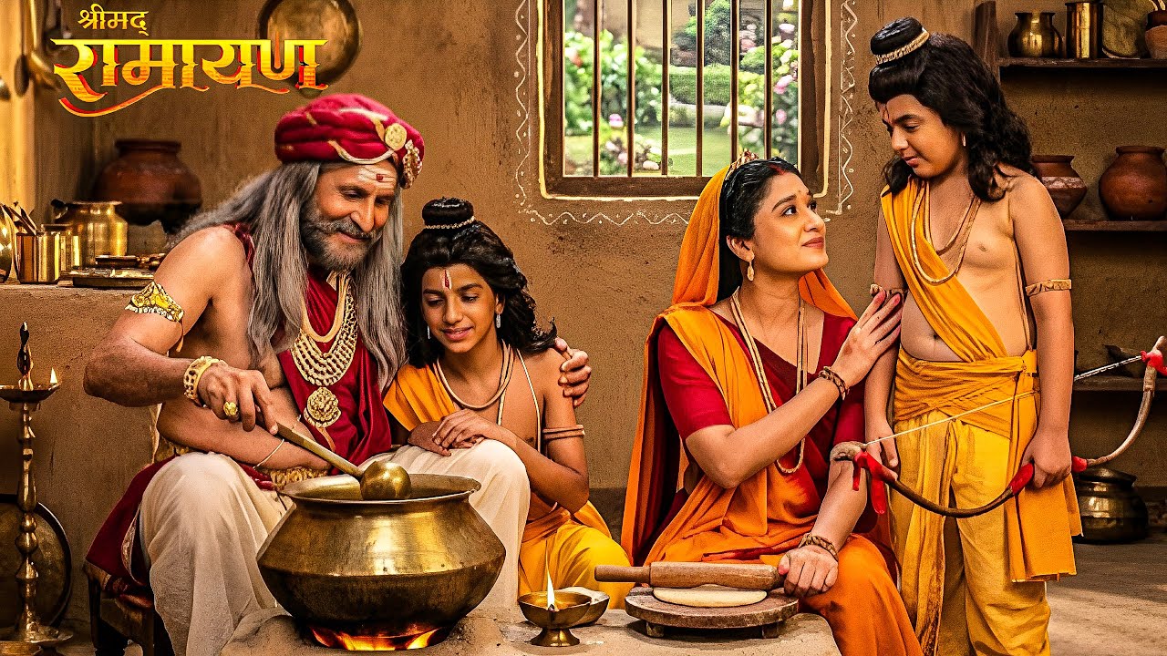 राजा जनक और माँ सीता ने बनाया लव-कुश के लिए भोजन ! || Shrimad Ramayan | Full Episode ||