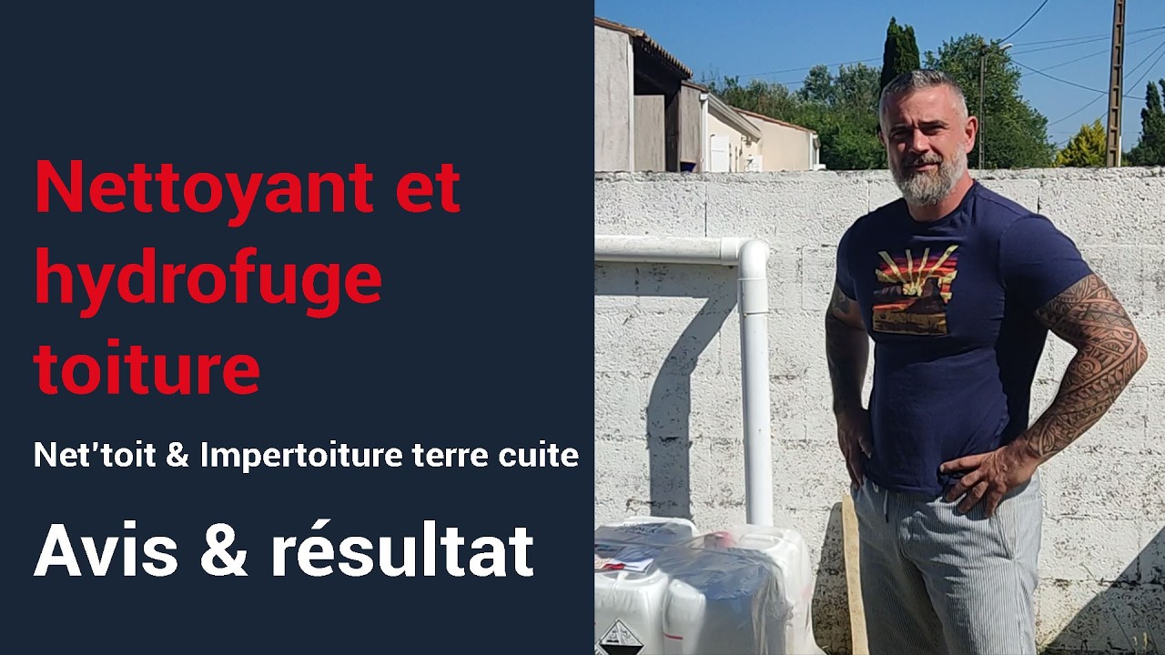 Hydrofuge toiture : nettoyage et protection avant après | Avis client