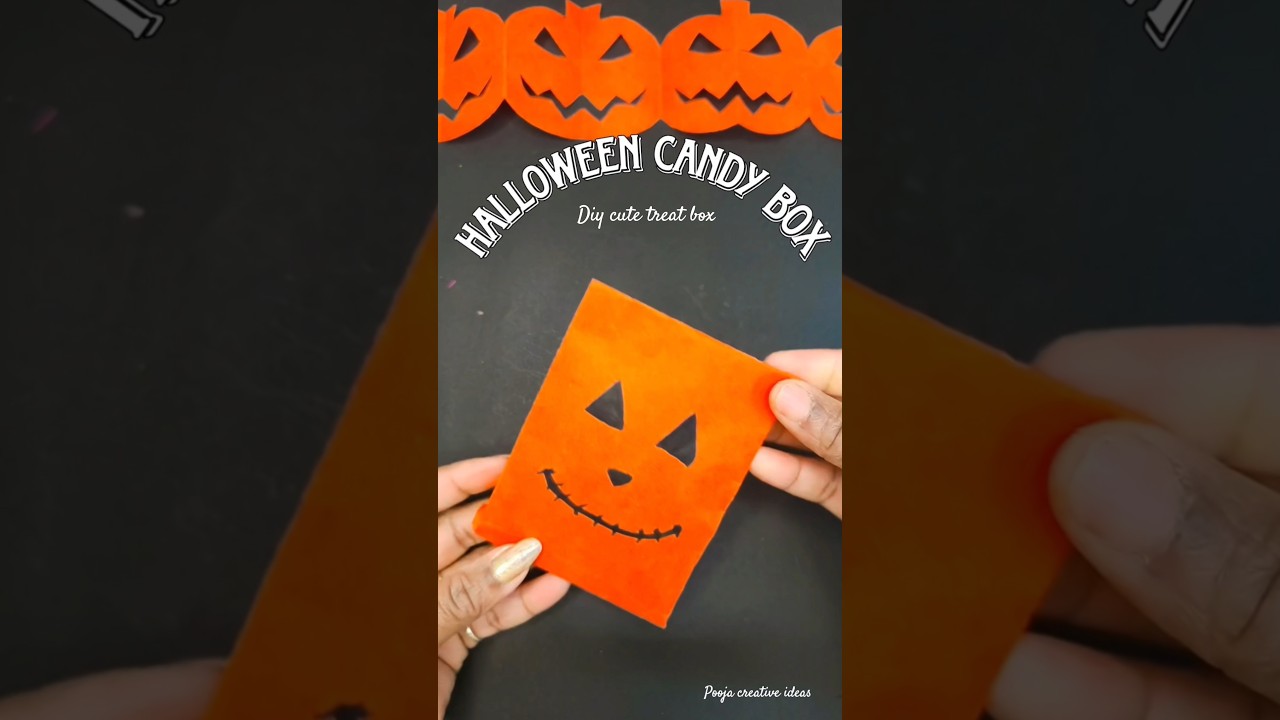 DIY Halloween candy box🎁/Simple diy gift idea 