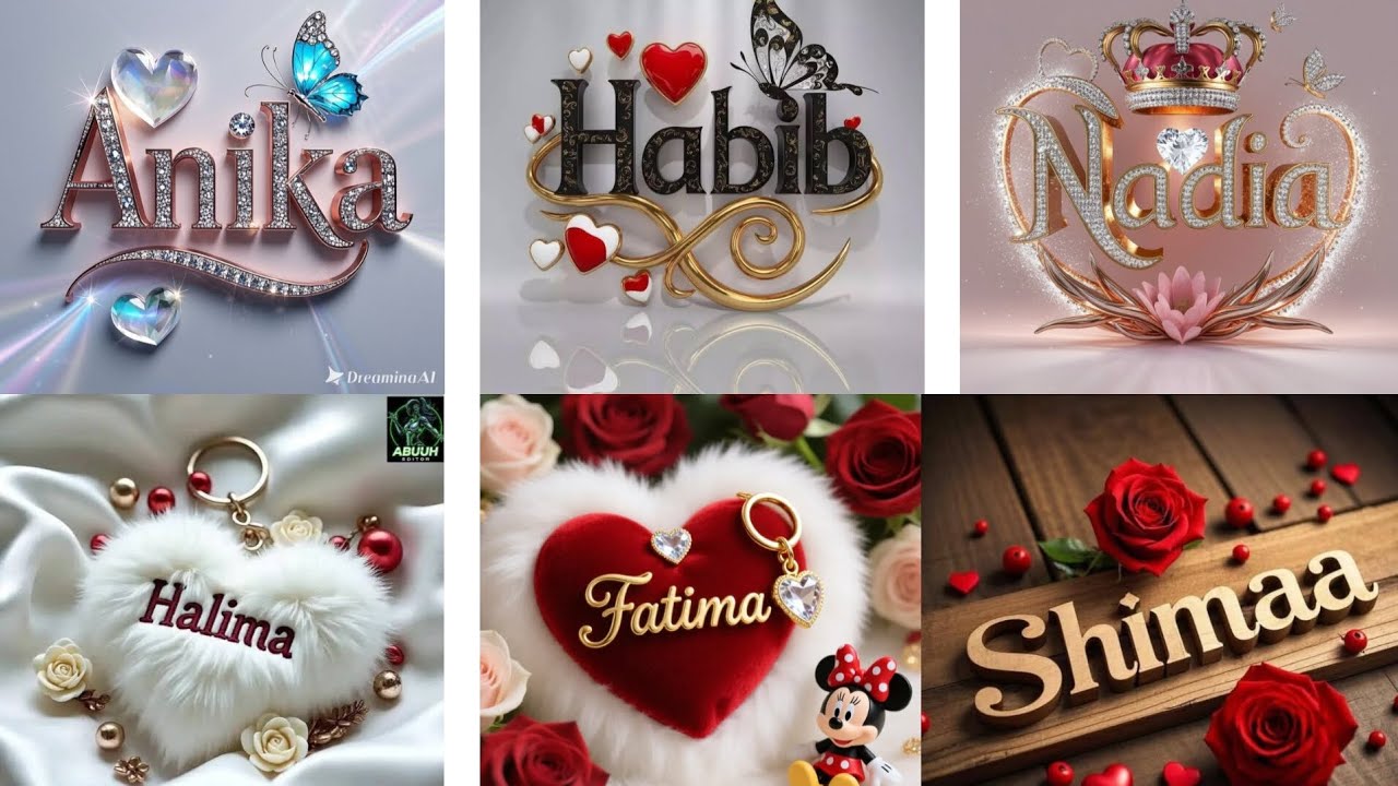Beautiful girls and boys name 🌺💝 #name #dpz #everyone 