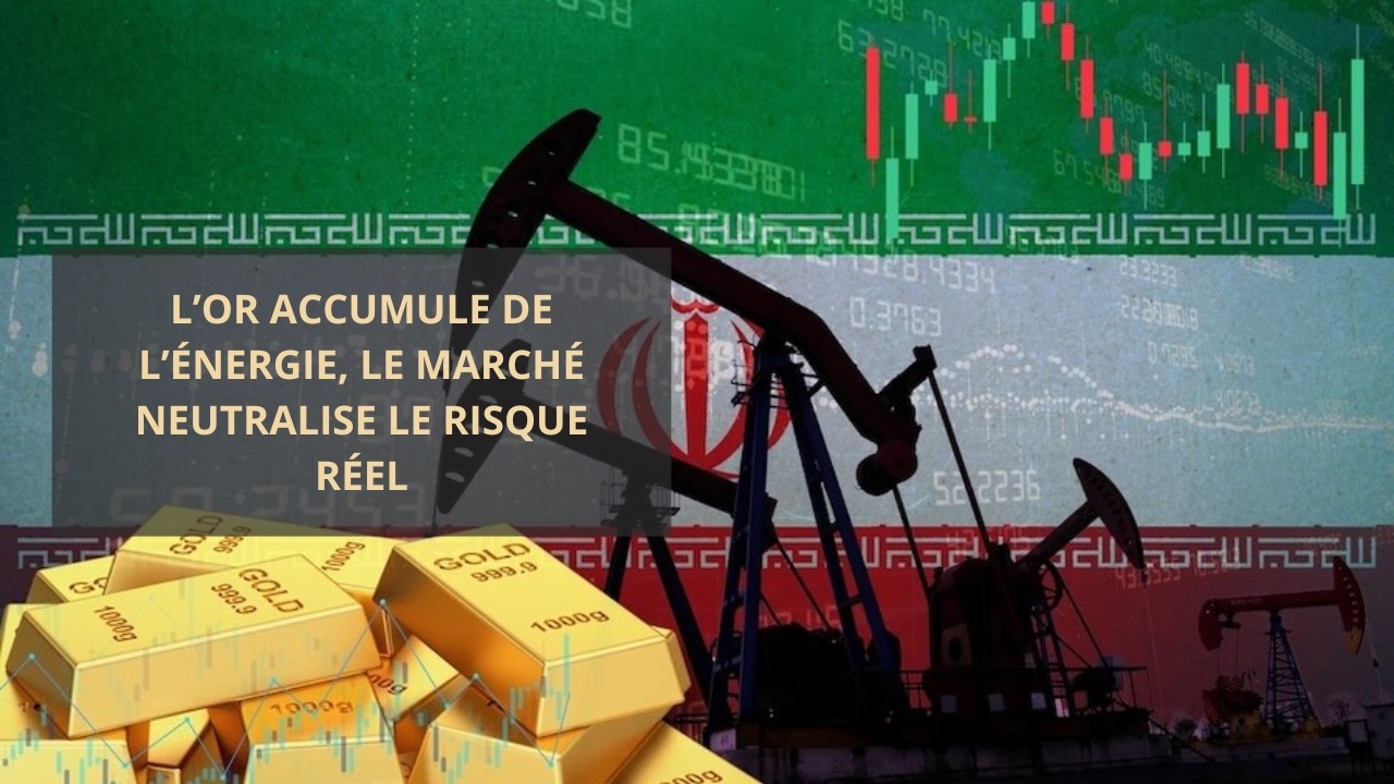 L&rsquo;or accumule de l&rsquo;&eacute;nergie, le march&eacute; neutralise le risque r&eacute;el