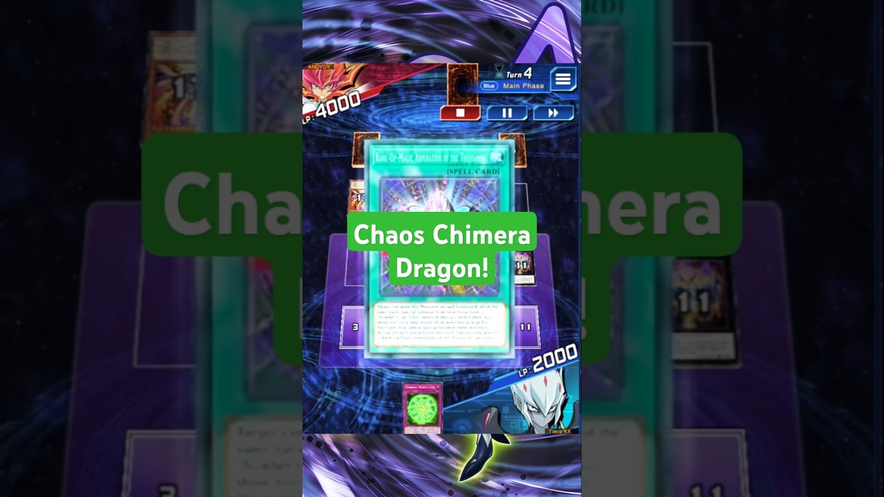 The Power of Chaos Chimera Dragon! #shorts #mastertieva48 #yugioh
