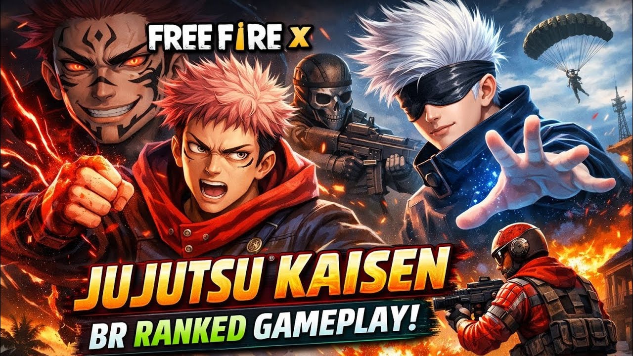 Free Fire BR Rank Gameplay 🔥 Jujutsu Kaisen Event + Sukuna Powers | Full Match 2026