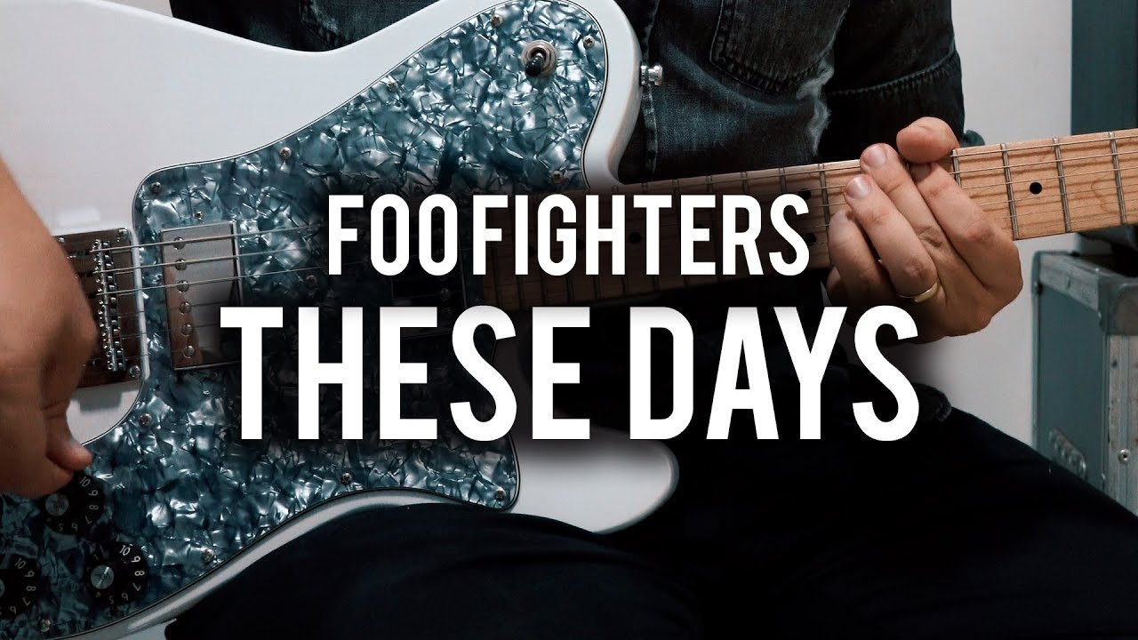 Foo Fighters - These Days - Guitar Cover - Chris Shiflett Telecaster - DG335 Replica