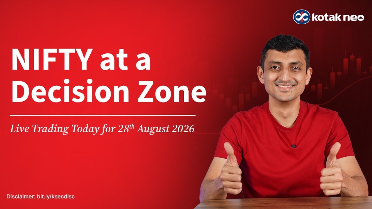 🔴 [Live] - Trading Today | NIFTY at a Decision Zone | 28 Aug