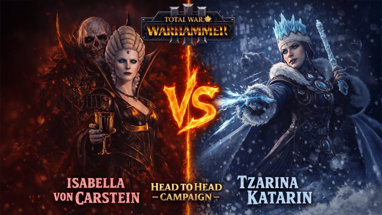 Queen of Blood vs Queen of Ice | Isabella von Carstein vs Tzarina Katarin | Head-to-Head Campaign