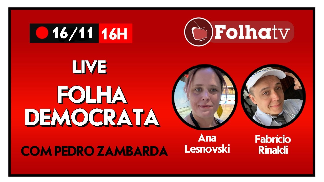 A M4M4DA DE TRUMP; LIVE DA FOLHA DEMOCRATA