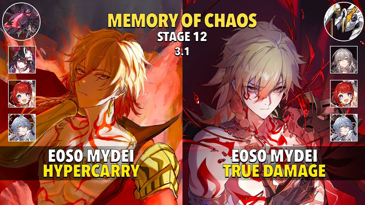 E0S0 Mydei Hyper & E0S0 Mydei True Damage - Memory Of Chaos 12 - Honkai: Star Rail 3.1