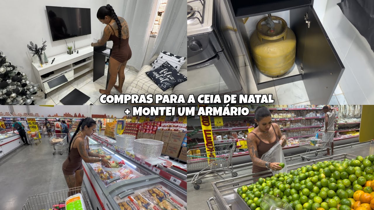 COMPRAS DA CEIA DE NATAL + ULTIMAS COMPRAS DO ANO | MONTEI UM ARMÁRIO 
