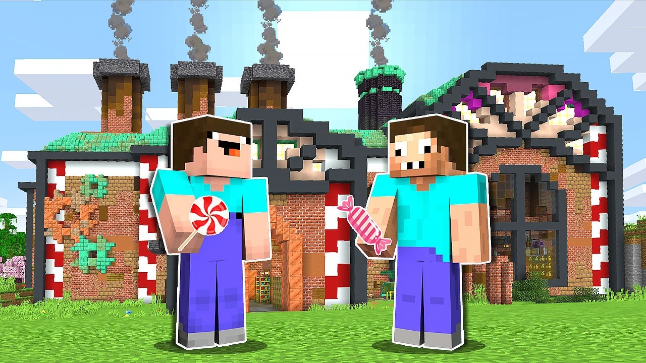НУБ И ПРО РАБОТАЮТ НА ЗАВОДЕ КОНФЕТ В МАЙНКРАФТ ! НУБИК И ТРОЛЛИНГ ЛОВУШКА В MINECRAFT