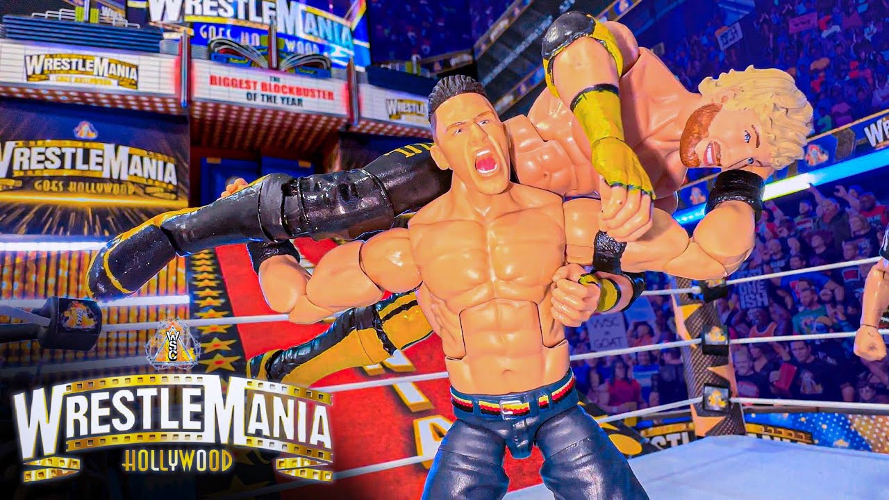 John Cena vs Logan Paul Action Figure Match - WrestleMania Hollywood