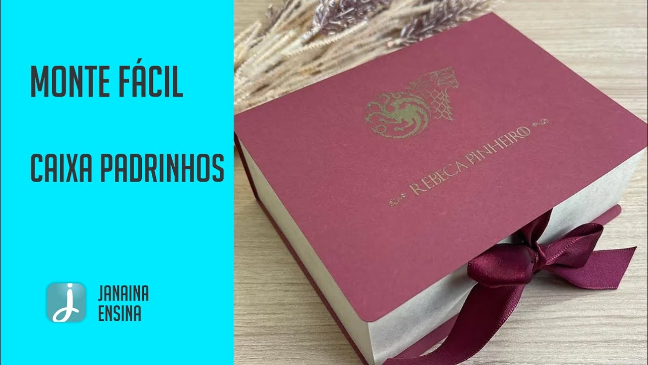Como Fazer Montagem Da Caixa Para Padrinhos - Casamento - Faça Você Mesmo - DIY
