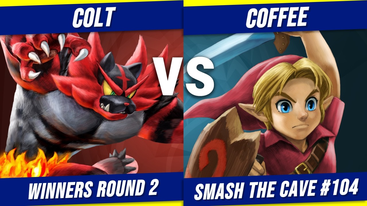 colt (Incineroar) vs Coffee (Young Link) | Smash the Cave #104 - Winners Round 2
