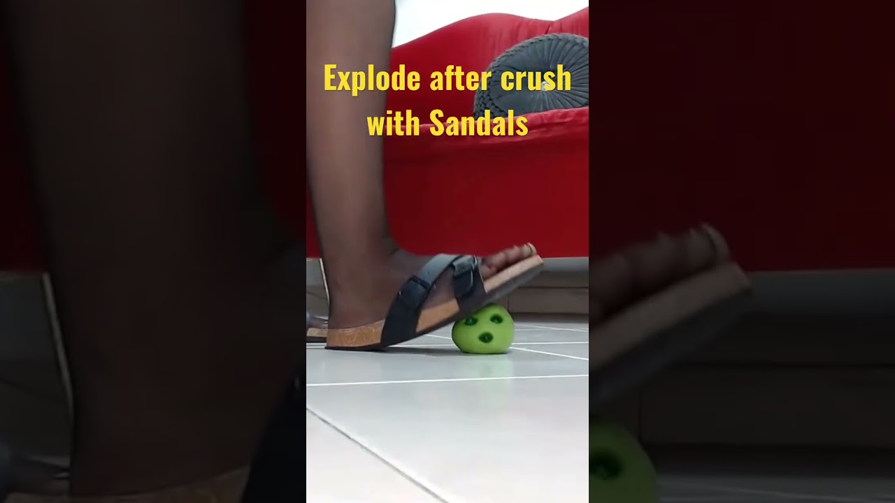 Explode crush heels sandals things #shorts #viral #crushing #asmr #art #experiment #walkover stomp