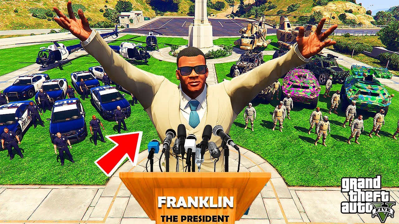 Franklin Become PRIME MINISTER and Save The City from Big Attack in GTA 5 | SHINCHAN and CHOP