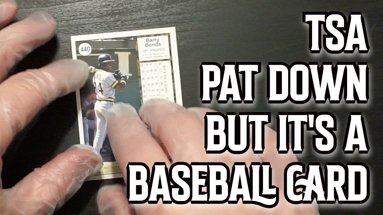 ASMR TSA PAT DOWN AND BAG CHECK BUT IT'S A BASEBALL CARD || SPORTS CARD ASMR