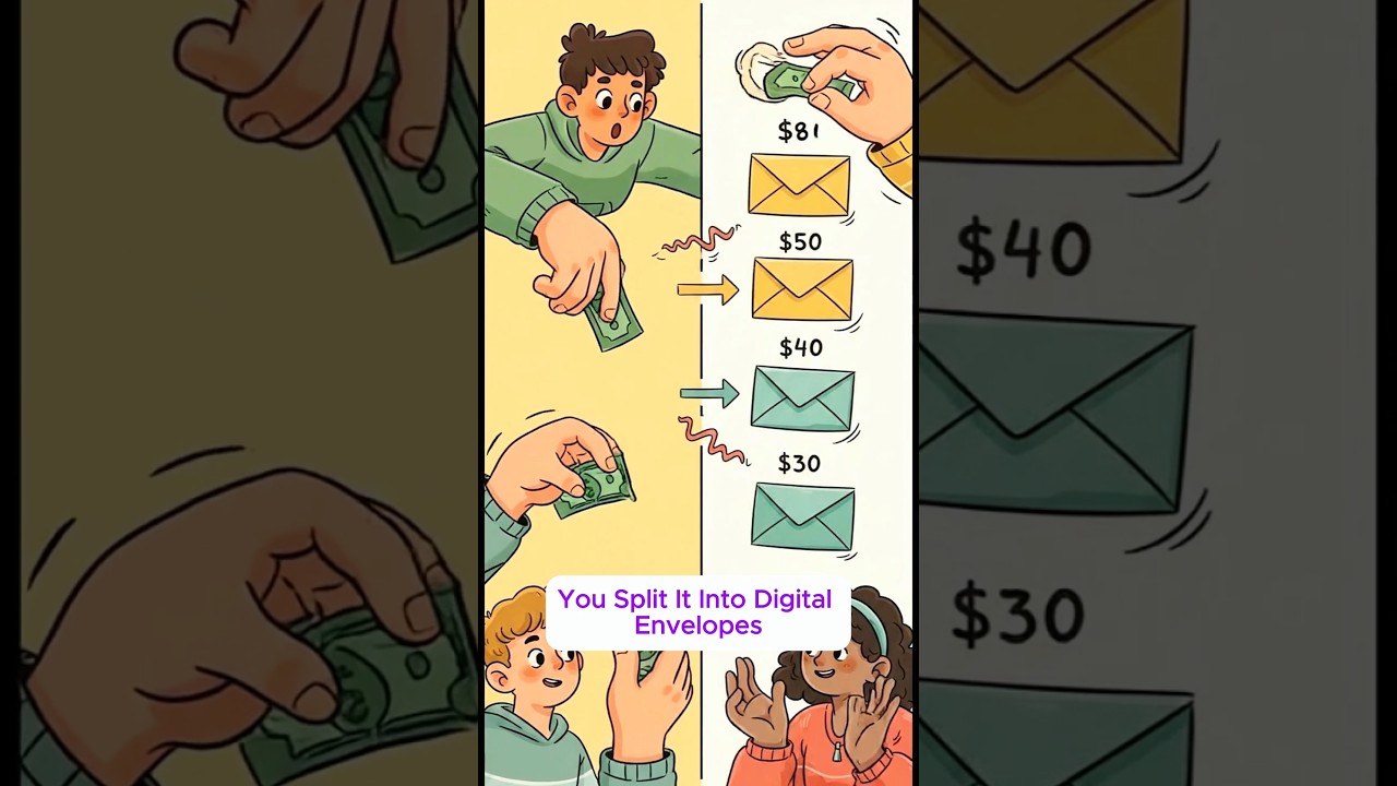 "How I budget $200 without touching a single dollar bill 💰"