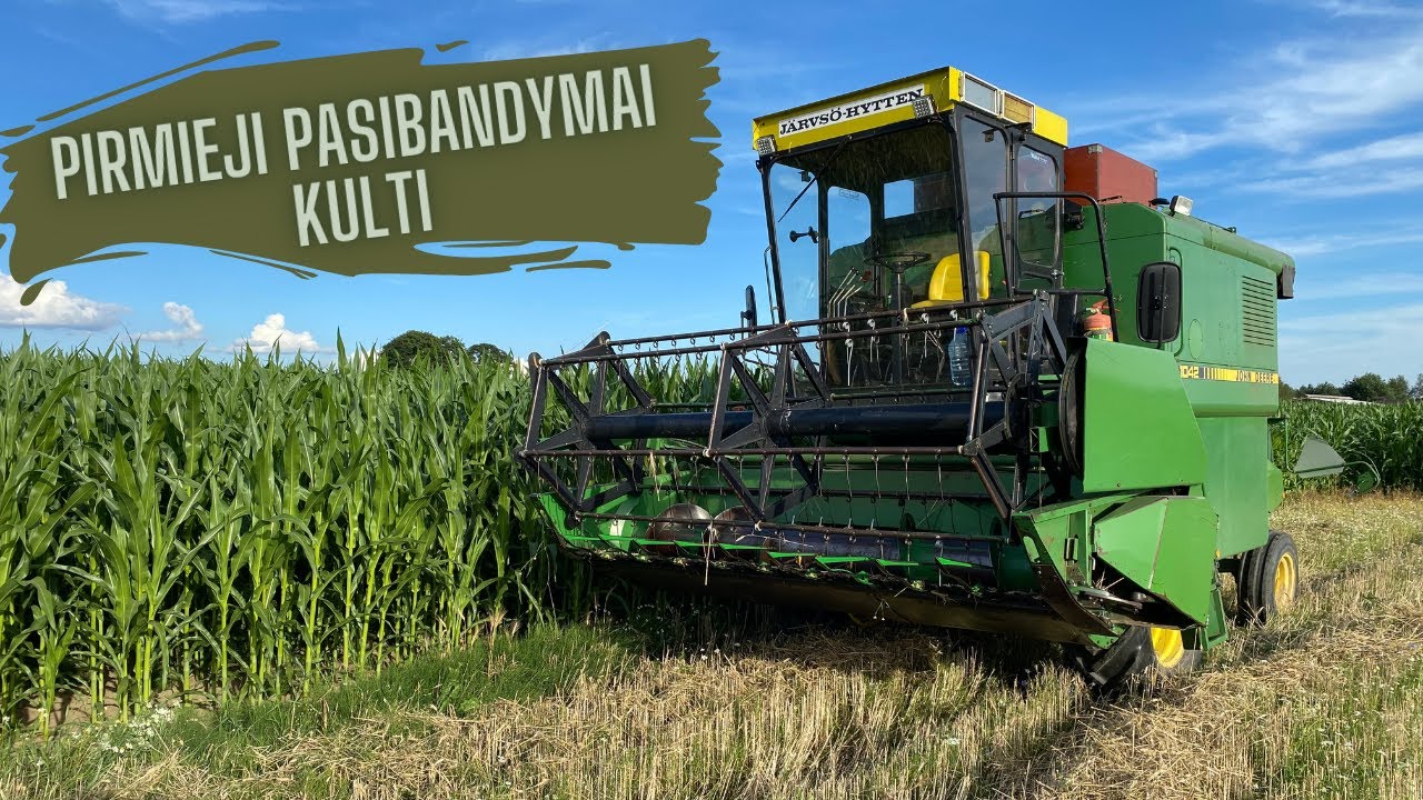 #19 Miežių kūlimas, naujas ūkio pirkinys 2024 | John deere 1042 | Ūkininkas Marijus Urvakis