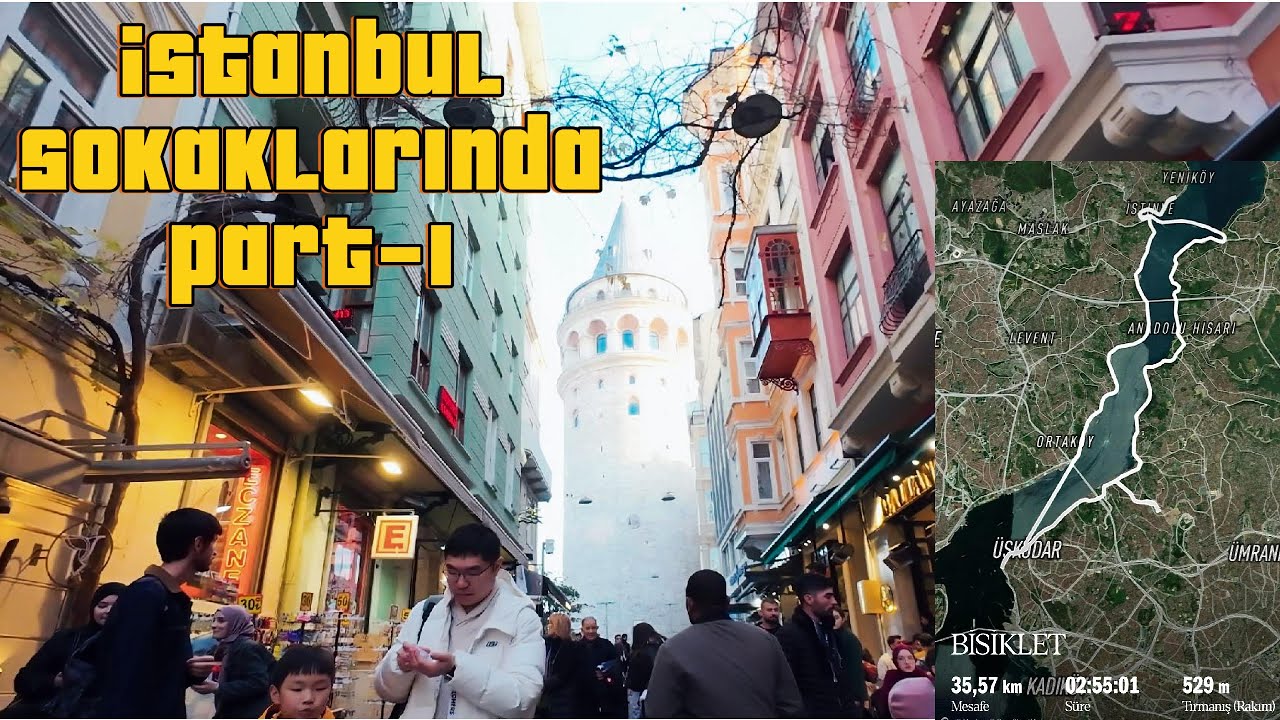 İstanbul’da Bisiklet Turu! Beylerbeyi, Kız Kulesi, Galata - PART 1