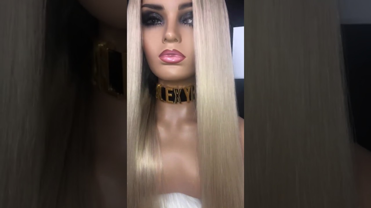 Alexy hair wigs review luxury full lace blonde ombre russian ha&iuml;r