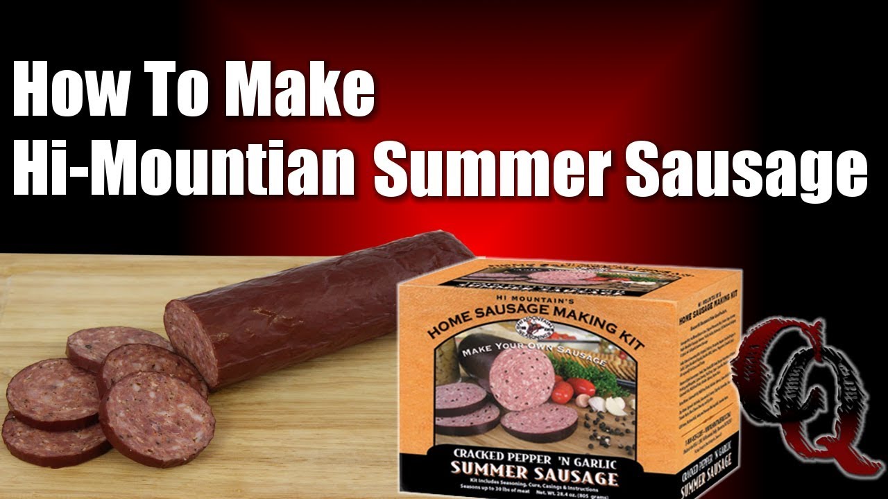 How To Make | Hi Mountain Cracked Pepper and Garlic Summer Sausage | Fridge Smoker