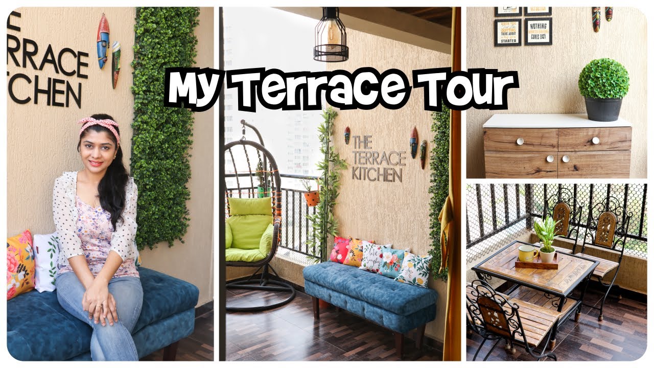 Detailed Tour of My Terrace | The Terrace Kitchen Tour | Balcony Decoration ~ Home 'n' Much More