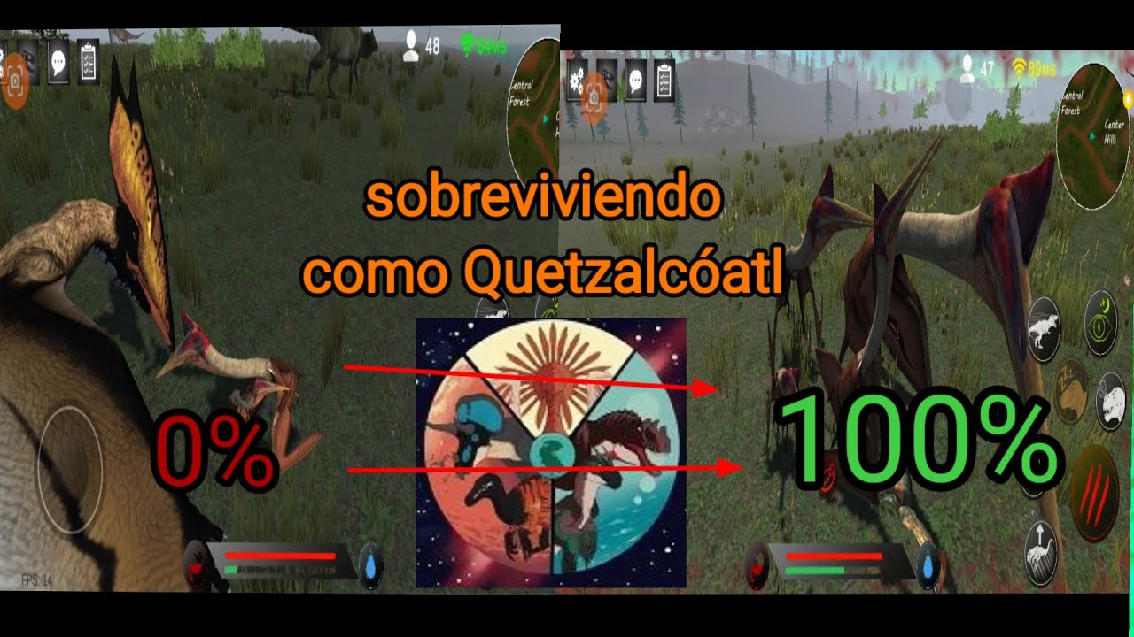 Nueva actualización de pangea primal age y también sobreviviendo como quetzal 