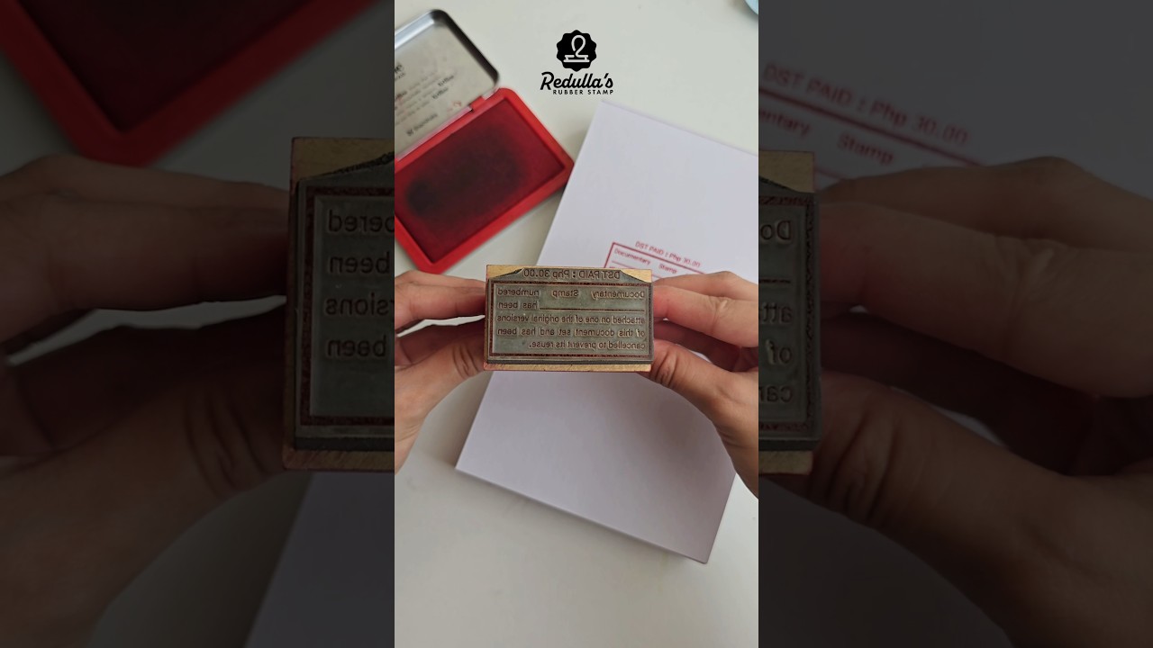 Documentary Stamp #stamp #rubberstamp #asmr #stamping