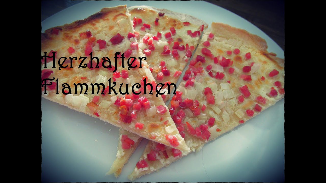 Herzhafter Flammkuchen