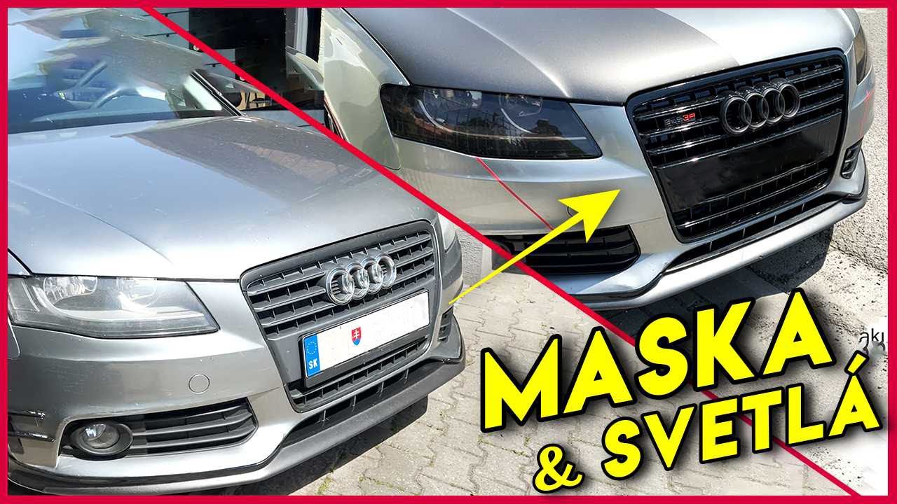 🚙 Úprava Prednej Masky so Svetlami 💥 / Audi A4 b8 / Tuning /