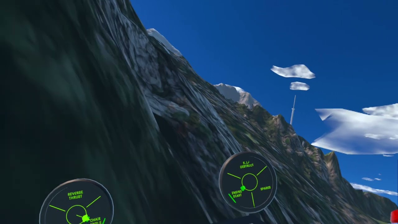 Flying like a maniac