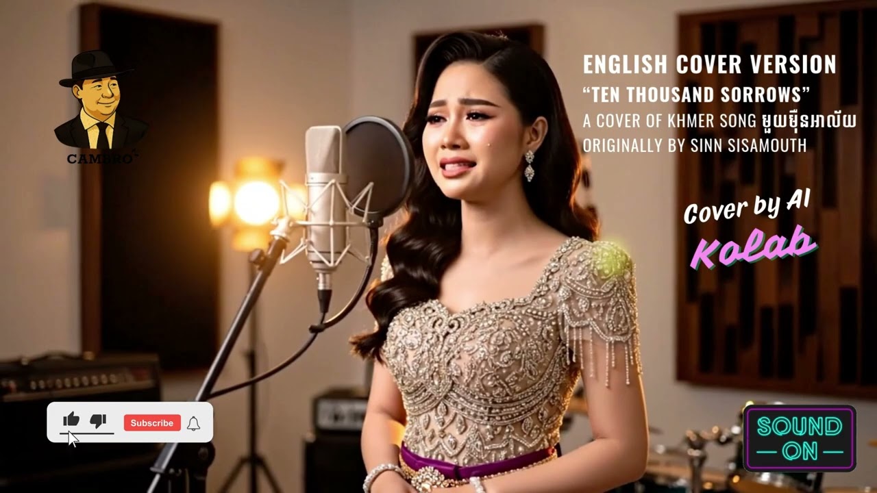 💔 មួយម៉ឺនអាល័យ – English Cover | Ten Thousand Sorrows | A Heartbroken Song 💔 | ពីរោះខ្លាំងណាស់​ 🎵