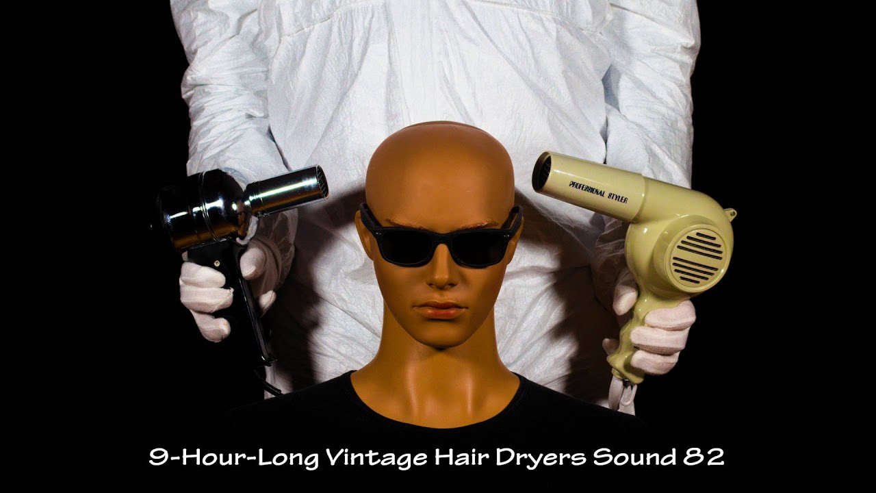 9-Hour-Long Binaural Lullaby for Deep Sleep | Visual ASM | Two Vintage Hair Dryers Sound 82
