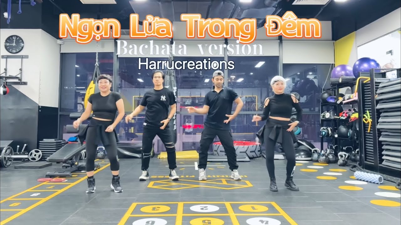 Ngọn Lửa Trong Đ&ecirc;m 🔥 | SoulRain &ndash; Bachata Dance | Zumba | Harrucreations