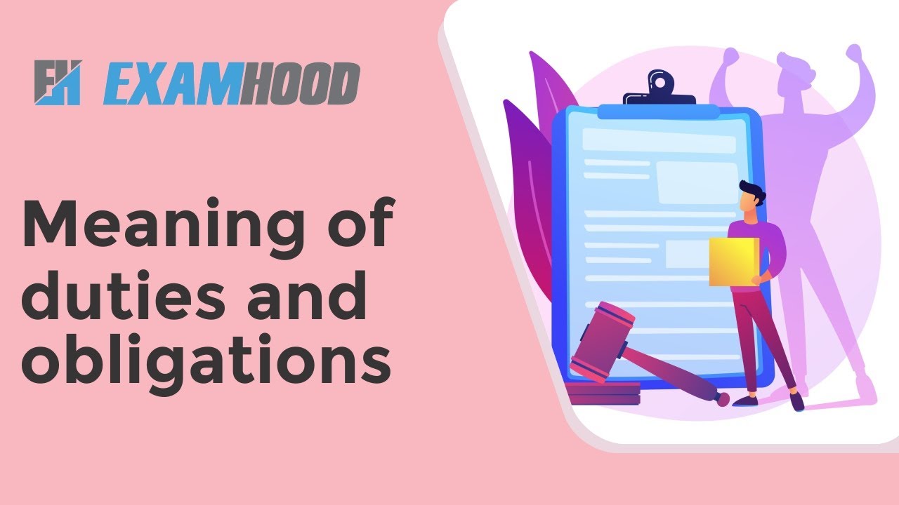 Meaning of duties and obligation