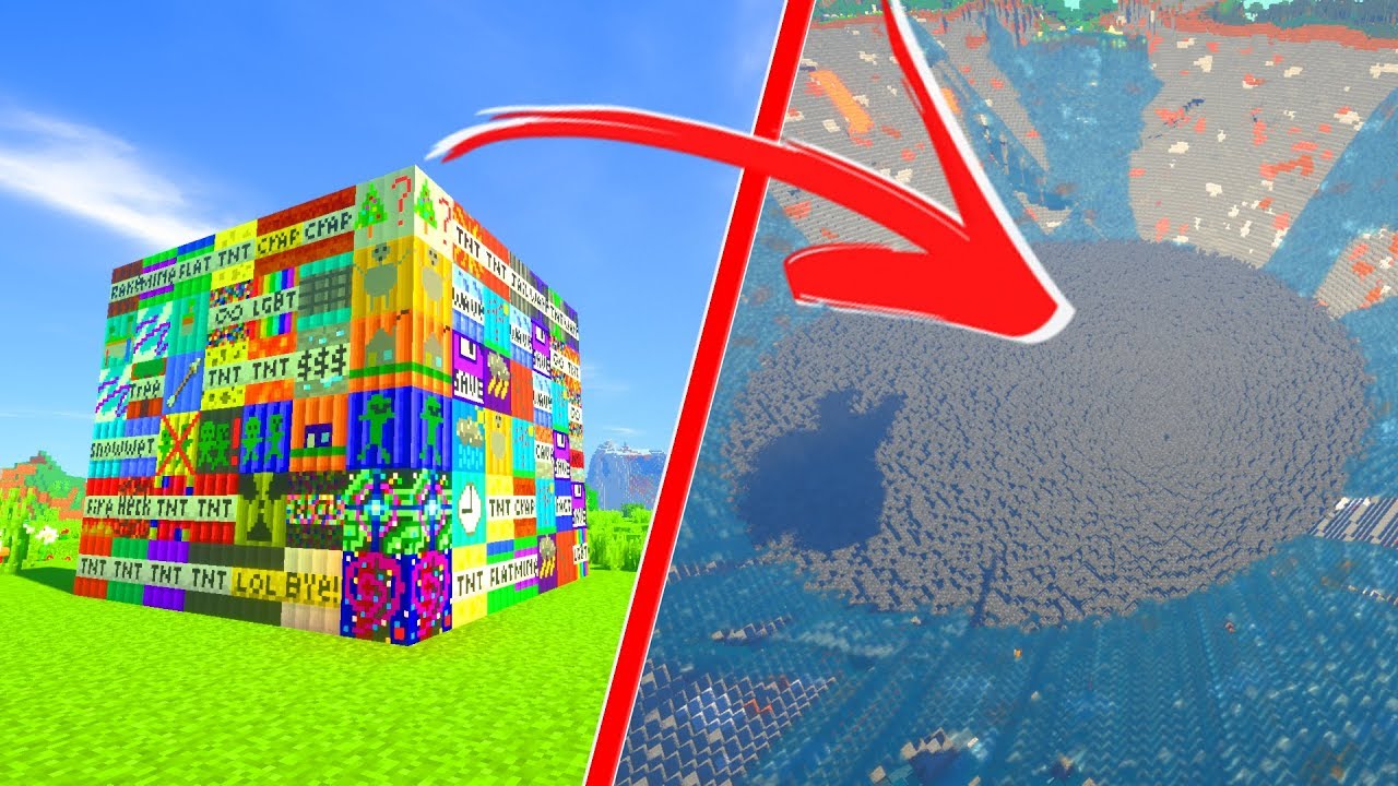 LA EXPLOSION MAS GRANDE DE MINECRAFT
