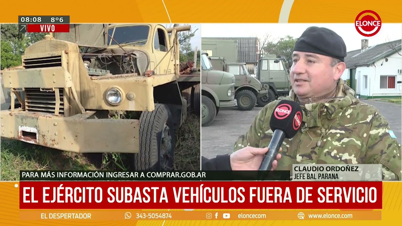 El ejercito subasta vehículos fuera de servicio - 04/08/25