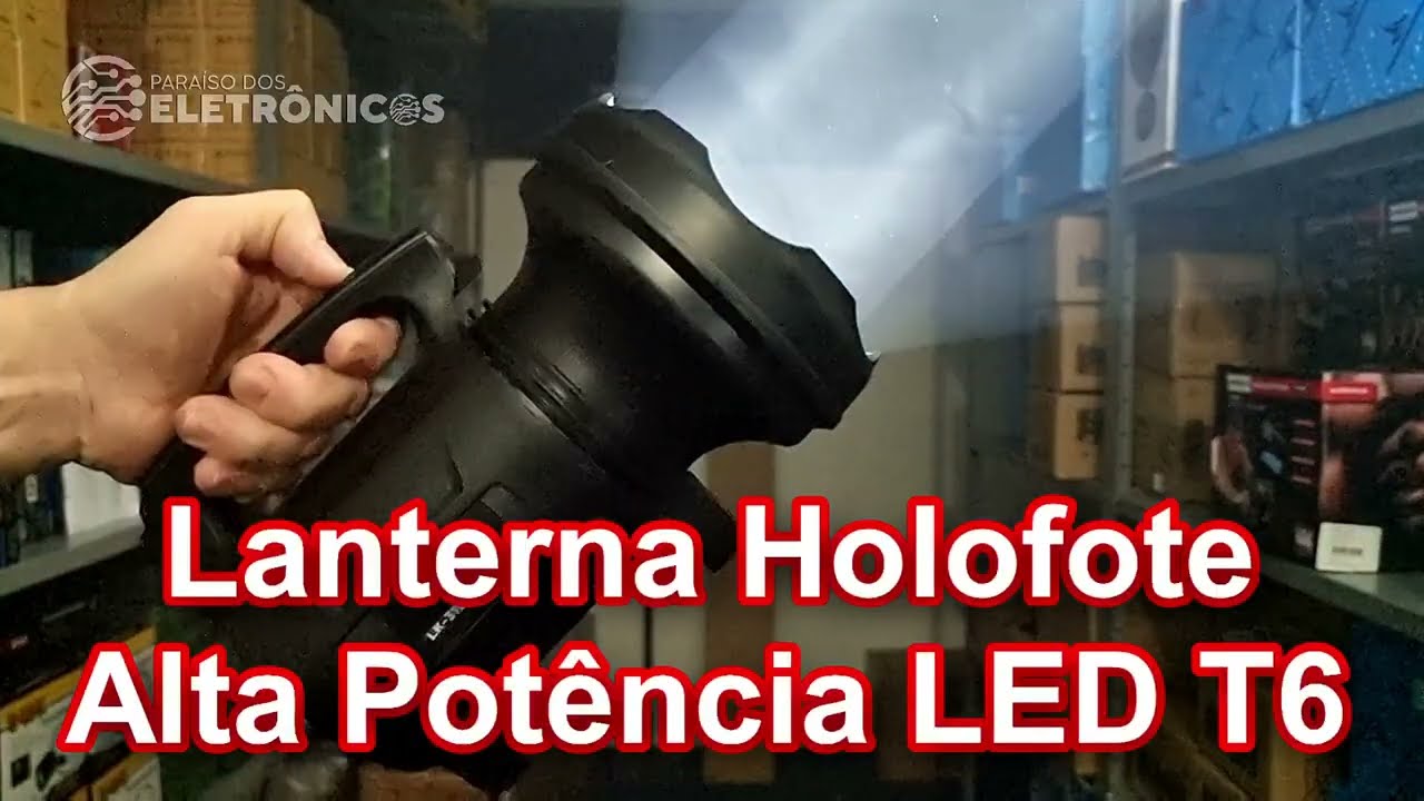 Super Lanterna Holofote A mais Potente Do MUNDO Economia Alta Potencia LED T6 50W 8000 Modelo LK3105