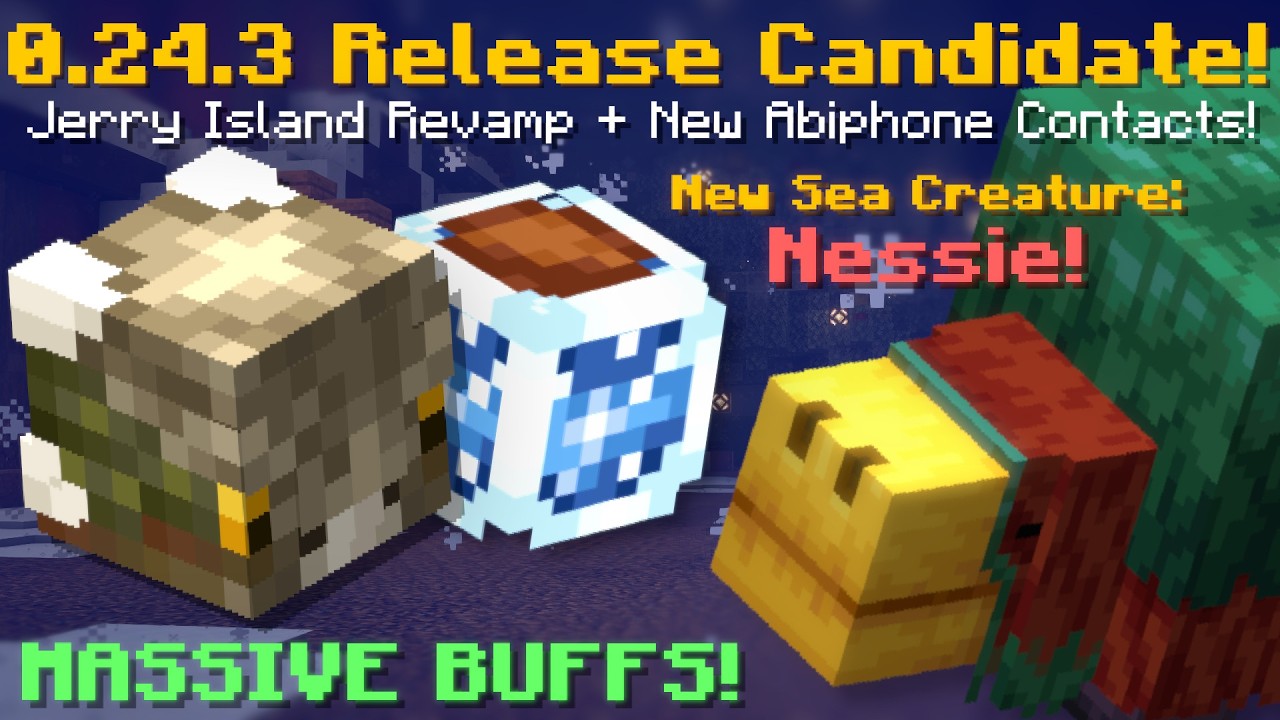 Skyblock 0.23.4 Alpha! Jerry Island Modern Revamp! 24 Abiphone Contacts! (Hypixel Skyblock News)