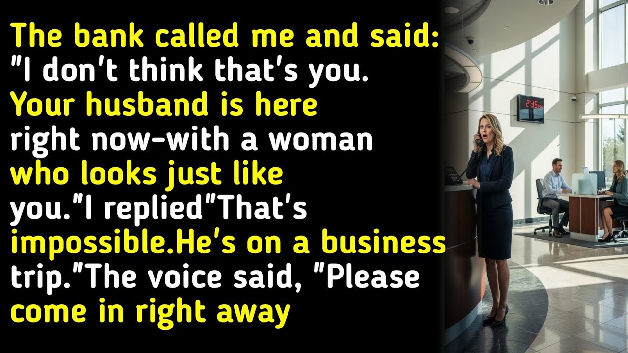 The bank called me and said: