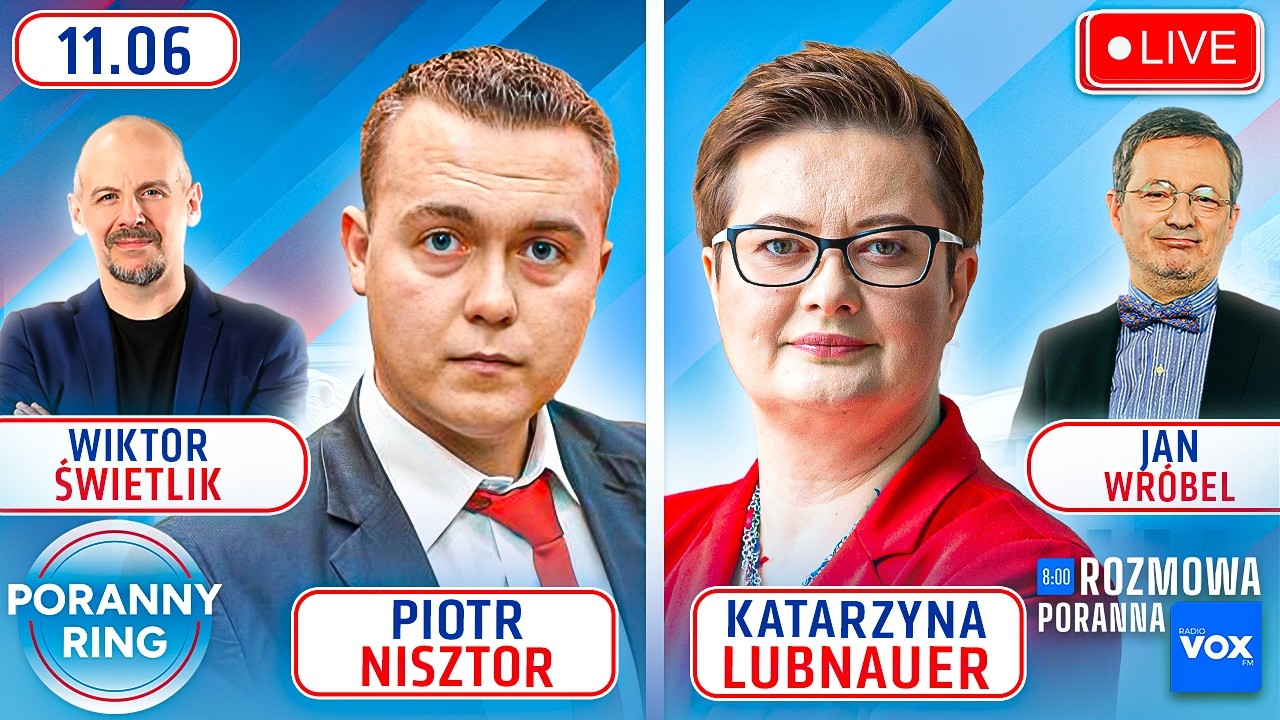 🔴 PORANNY RING 7:30 - PIOTR NISZTOR, KATARZYNA LUBNAUER