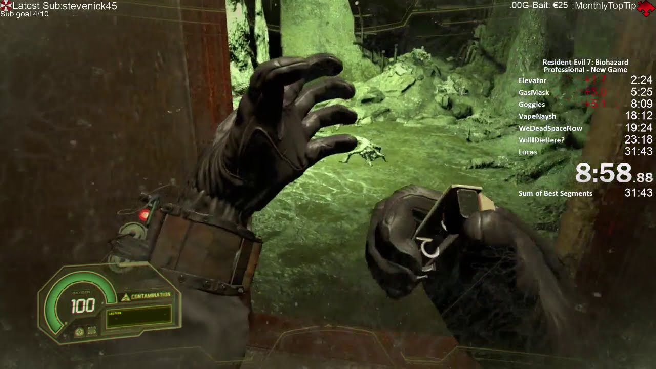 RE7 Not A Hero Speedrun NG Professional 28:57 (бывший рекорд)
