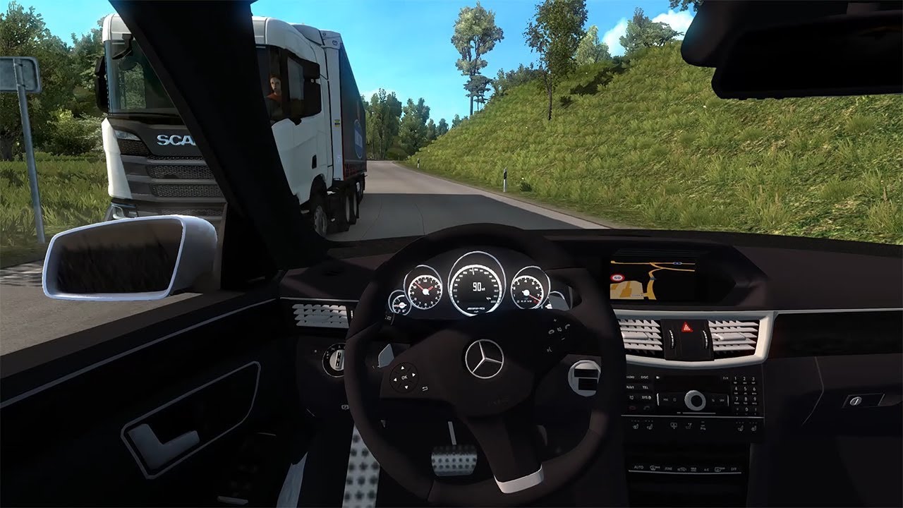 Euro Truck Simulator 2 Mercedes Benz E63 4.0 L  G29