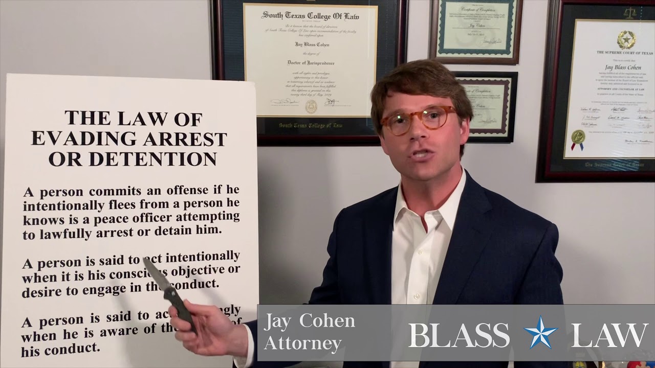 Evading arrest or detention in Texas